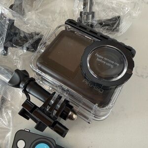 Black Action Camera with Waterproof Case AKASO Brave 7 LE